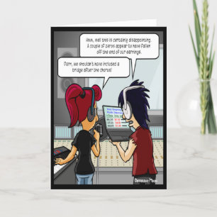 Carte Pourcentages de musique Funny Birthday Card