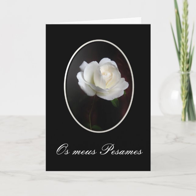 Carte Pourpier: Pesames/Condolencias (Devant)