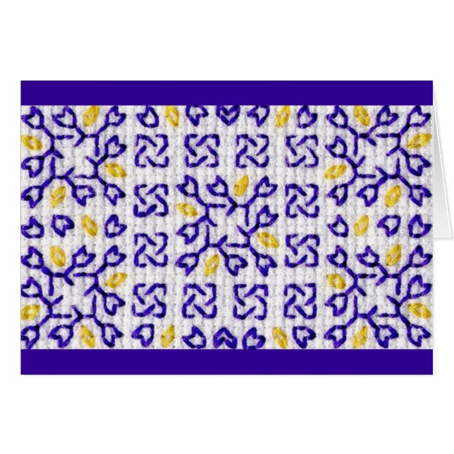 Carte pourpre 1 de patchwork (Devant Horizontal)