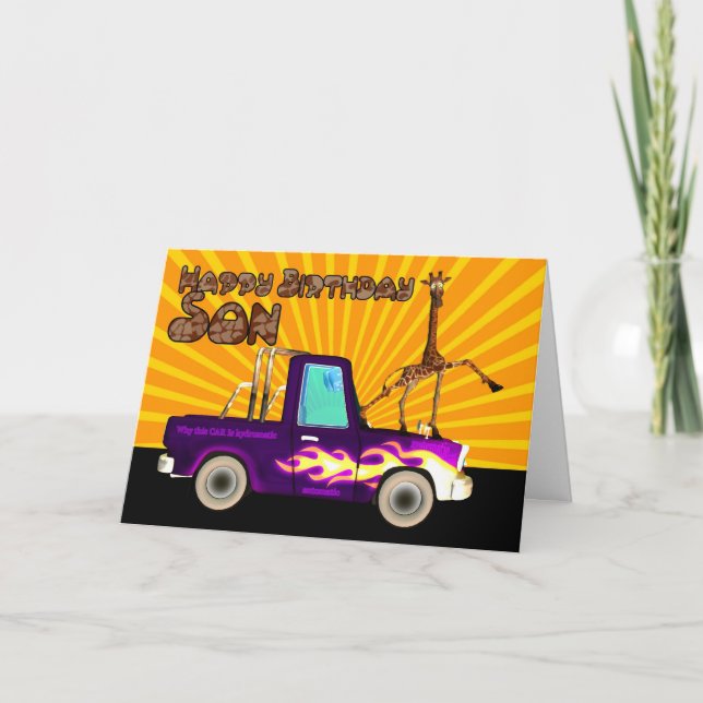 Carte Pourquoi cette girafe est comme la foudre de (Devant)