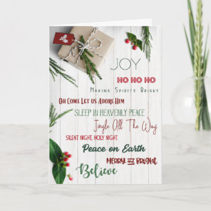 CARTE POURRAIT "TOUS" VOS SOUHAITS DE NOËL DEVENIR VRAIS