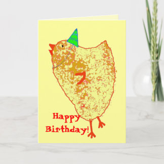 Carte poussin de fête, Joyeux anniversaire !