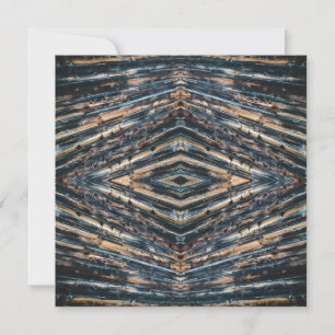 Carte Poutres en bois bleues et brunes Photo Perspective