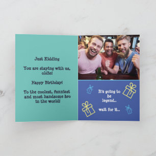 Carte Prank Gay Cruise Anniversaire, Amusants Personnali