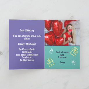 Carte Prank Gay Cruise Anniversaire, Photo Femme Personn