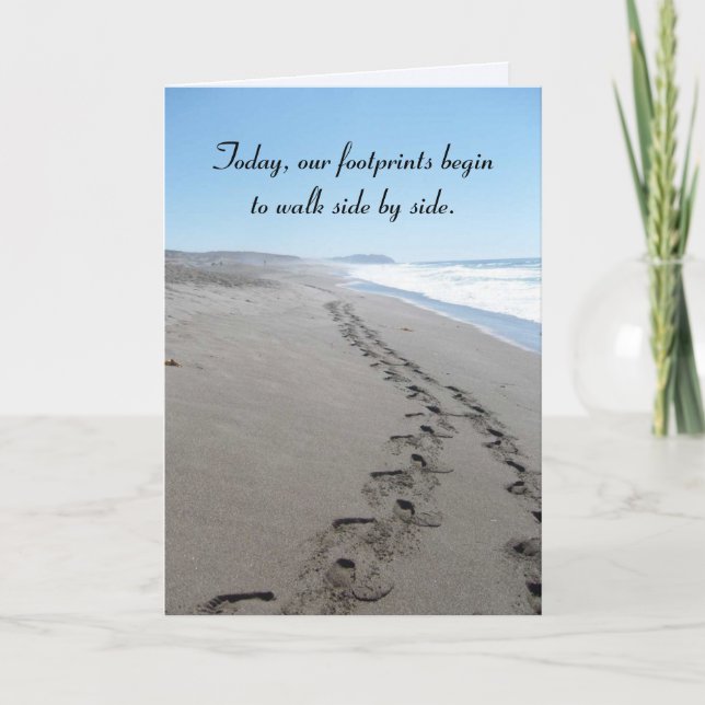 Carte pré-Mariage Empreintes (Devant)