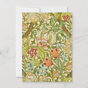 Carte Pré-raphate de William Morris Golden Lily Vintage