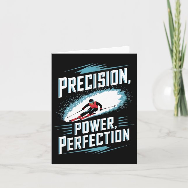 Carte Précision Puissance Perfection Ski alpin  (Devant)