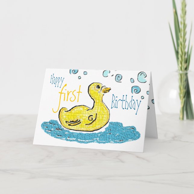 Carte Premier anniversaire (Devant)