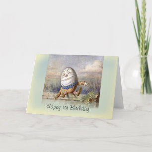 Carte Premier anniversaire de Humpty Dumpty
