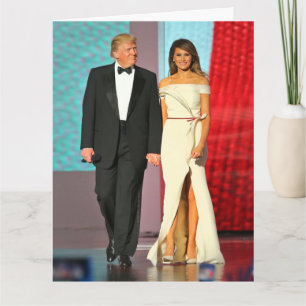 Carte Premier couple Donald et Melania Trump Liberty Bal