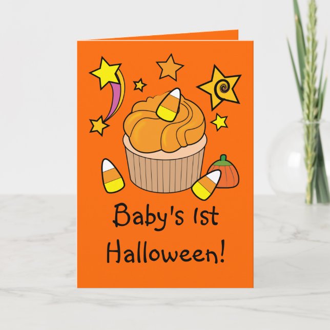 Carte Premier Halloween du bébé (Devant)