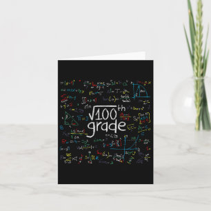 Carte Premier Jour D'école 10e Année Racine Carrée De 10