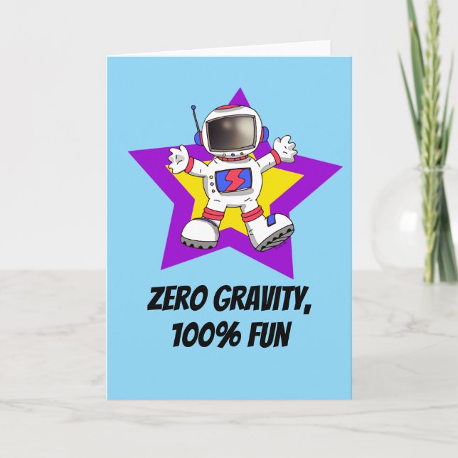 Carte Premier jour d'école - Astronaut (Devant)