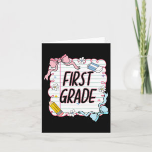 Carte Premier Jour D'école Fillette Coquette4 