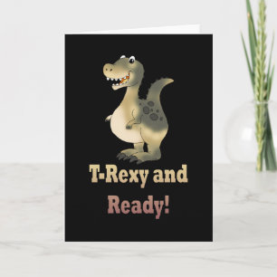 Carte Premier jour d'école - T-Rex Dino