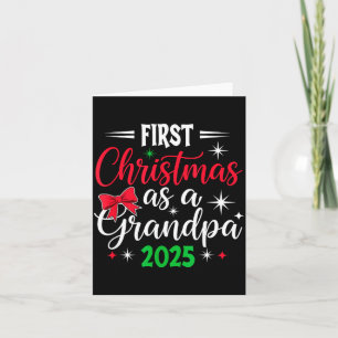 Carte Premier Noël amusant en tant que grand-père 2025 C