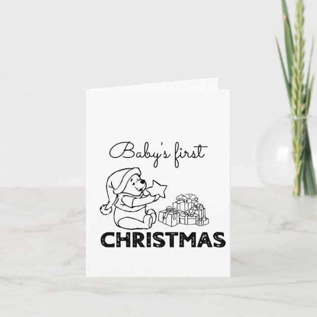 Carte Premier Noël du bébé (Devant)
