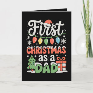 Carte Premier Noël en tant que papa Nouvellement papa 1e