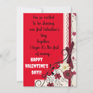 Carte Premier Saint-Valentin