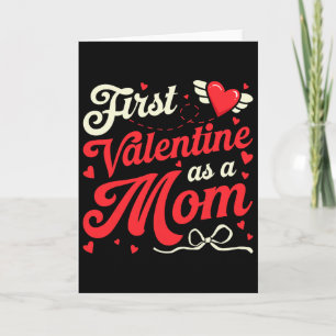 Carte Premier Saint-Valentin en tant que maman Funny Val