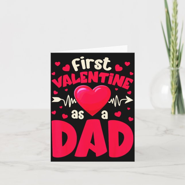 Carte Premier Saint-Valentin en tant que papa Funny Vale (Devant)