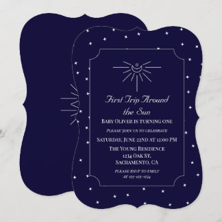 Carte Premier Voyage Autour Du Bleu Soleil 1Er Anniversa
