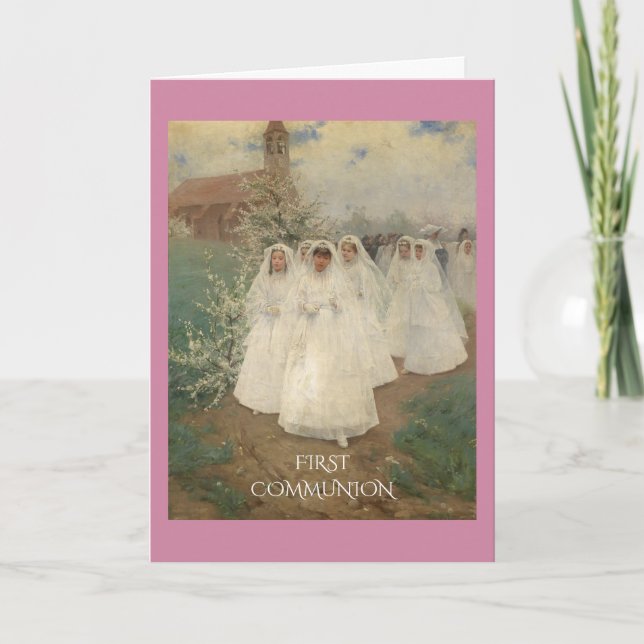 Carte Première communion (Devant)