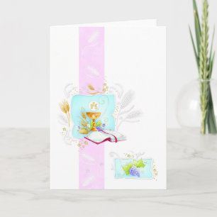 Carte Première communion sainte ou confirmation