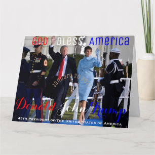 Carte Première dame Melania du président Donald Trump