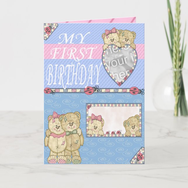 Carte Première fête d'anniversaire (Devant)