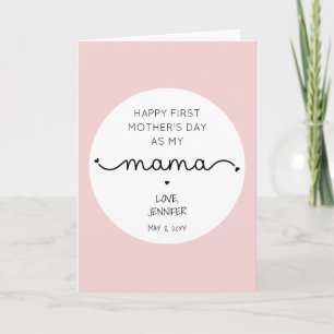 Carte Première fête des mères pour une nouvelle maman pe