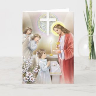 Carte Première fille de la Sainte Communion