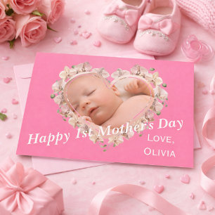Carte Première photo de bébé pour la fête des mères SVG