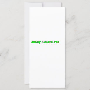 Carte Première photo du bébé Le MUSÉE Zazzle Cadeaux