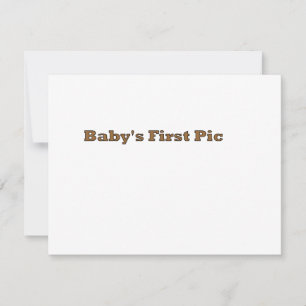 Carte Première photo du bébé Le MUSÉE Zazzle Cadeaux