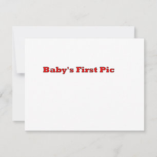 Carte Première photo du bébé Le MUSÉE Zazzle Cadeaux