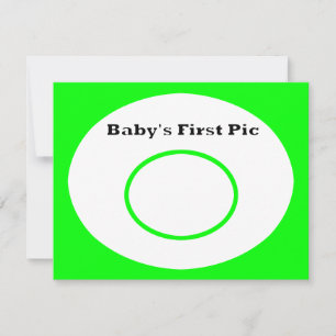Carte Première photo du bébé Le MUSÉE Zazzle Cadeaux