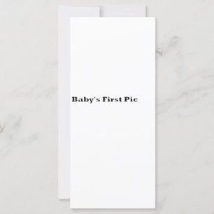 Carte Première photo du bébé Le MUSÉE Zazzle Cadeaux