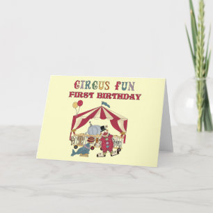 Carte Premiers T-shirts et cadeaux d'anniversaire de cir