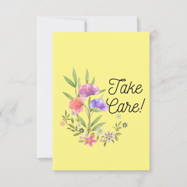 Carte Prenez soin de vous (Devant)