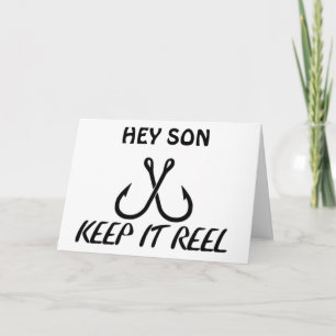 CARTE PRENEZ VOTRE ANNIVERSAIRE POUR PÊCHER "FILS"