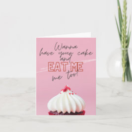 Carte Prenez Votre Gâteau Et Mangez-Moi Aussi