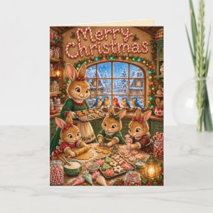 Carte Préparation de biscuits de Noël à Moonberry Hollow