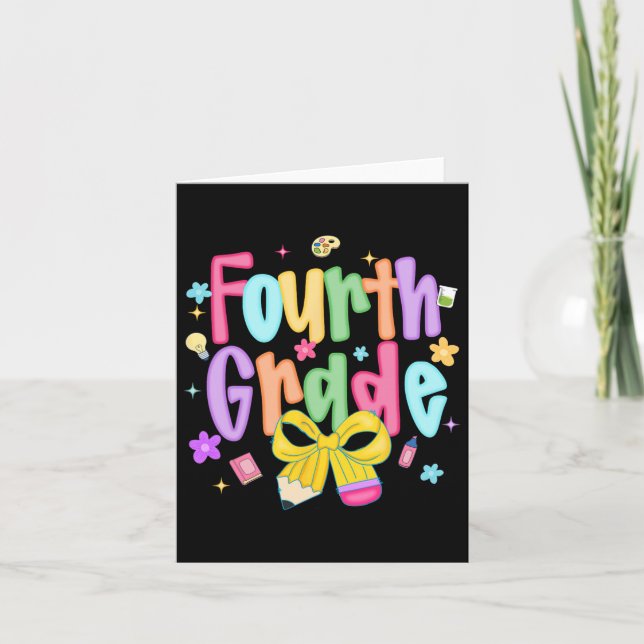 Carte Préparation pour la 4e rentrée scolaire Premier jo (Devant)