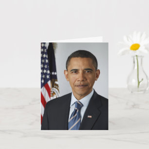 Carte Président Barack Obama 1er mandat Photo Anniversai