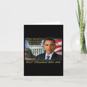 Carte Président Barack Obama 2008-2016 Président des Éta