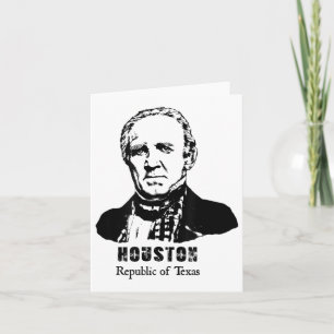 Carte Président général Sam Houston République Texas Rev