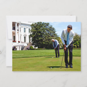 Carte Président Obama et VP Biden à la Maison Blanche