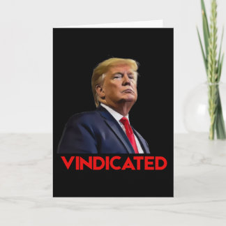 Carte Président Trump disculpé 